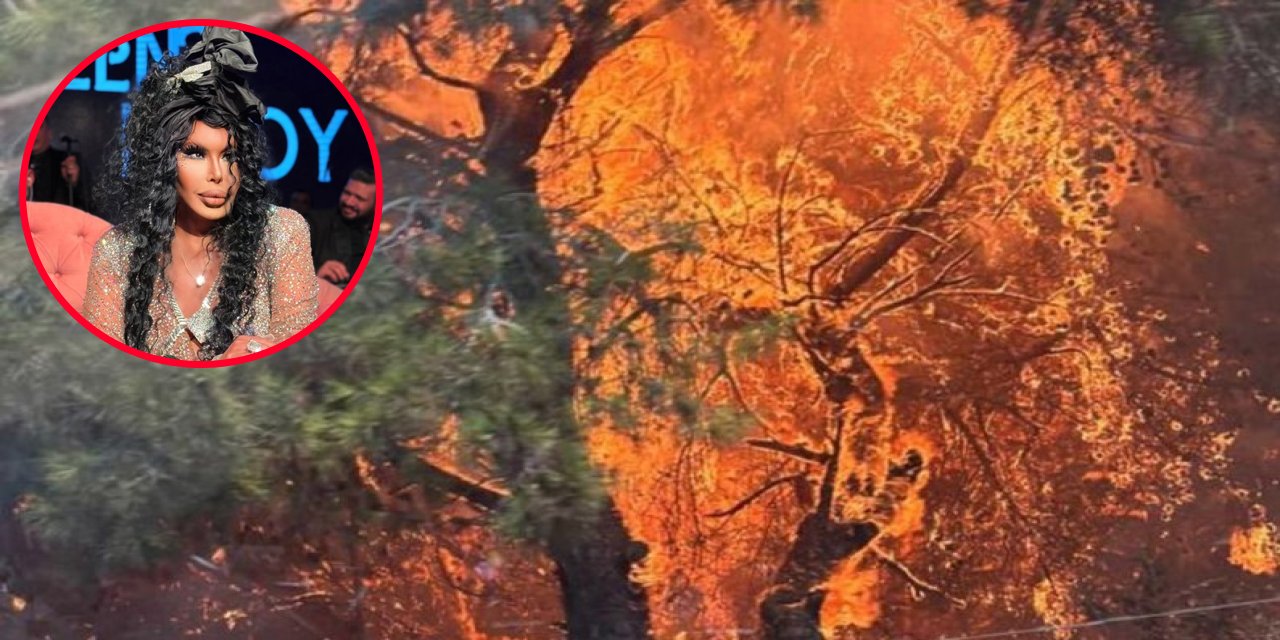 Orman yangını Bülent Ersoy’un villasına sıçradı