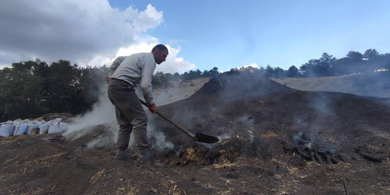 Konya’nın dağlarında duman altında ekmek kavgası