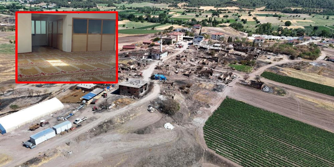 Yangında kül olan köyde mucize yaşandı