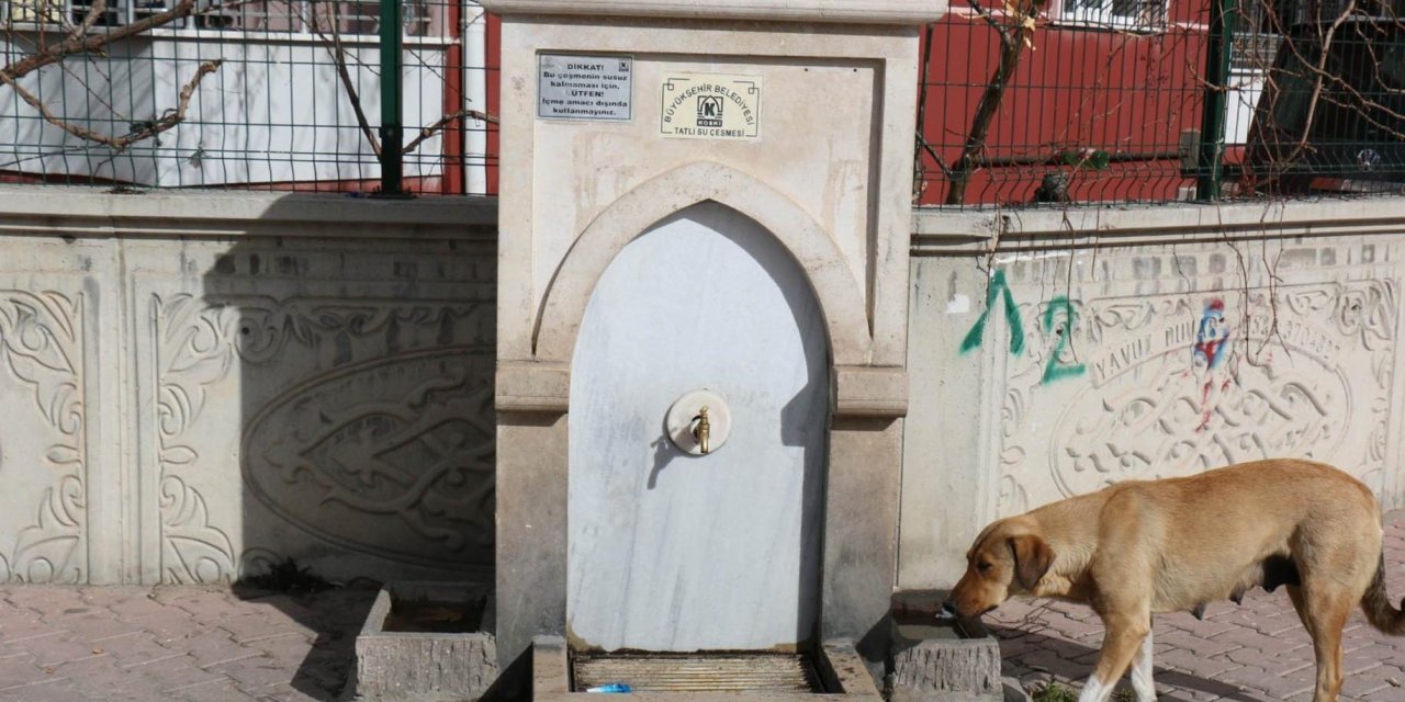 Konya’da bu çeşmelere tatlı su verilmeyecek