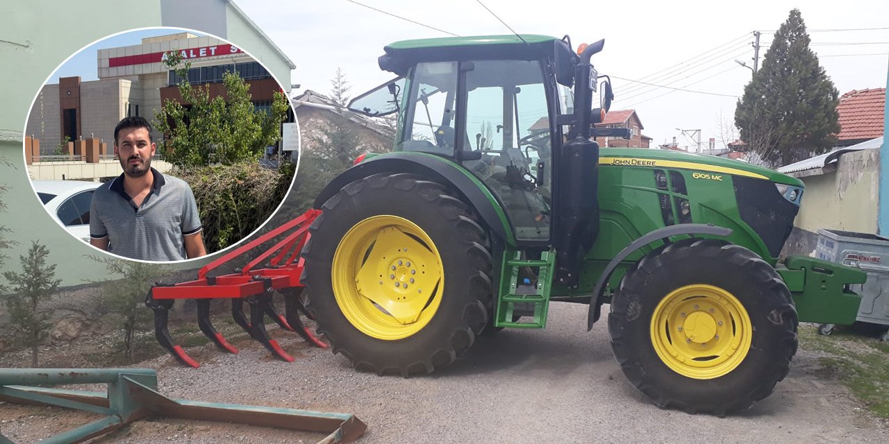 Konya’da 3 yıl önce çalınan traktörünün izini sosyal medyada buldu