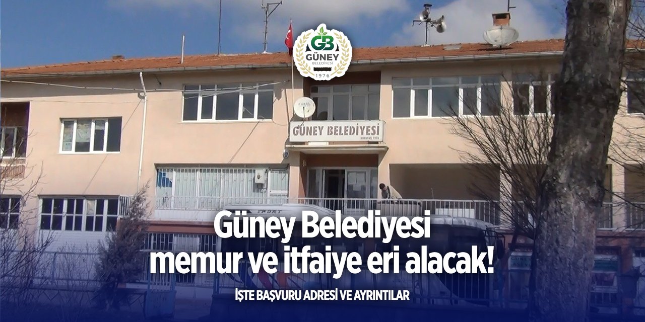 Afyonkarahisar Güney Belediyesi memur alımı 2025