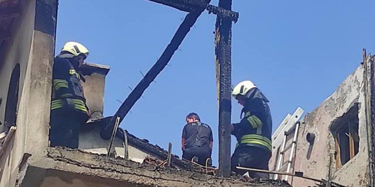 Yer Konya! İtfaiye ev sahibine, mahalleli itfaiyeye yardıma koştu