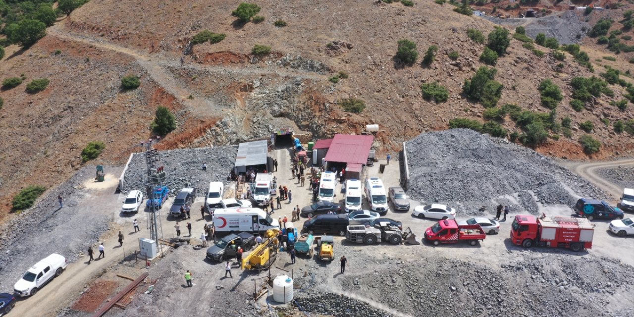Elazığ'da maden ocağında göçük meydana geldi