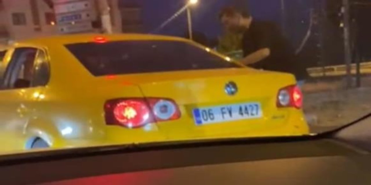 Trafikte tartıştığı kadını darp etti