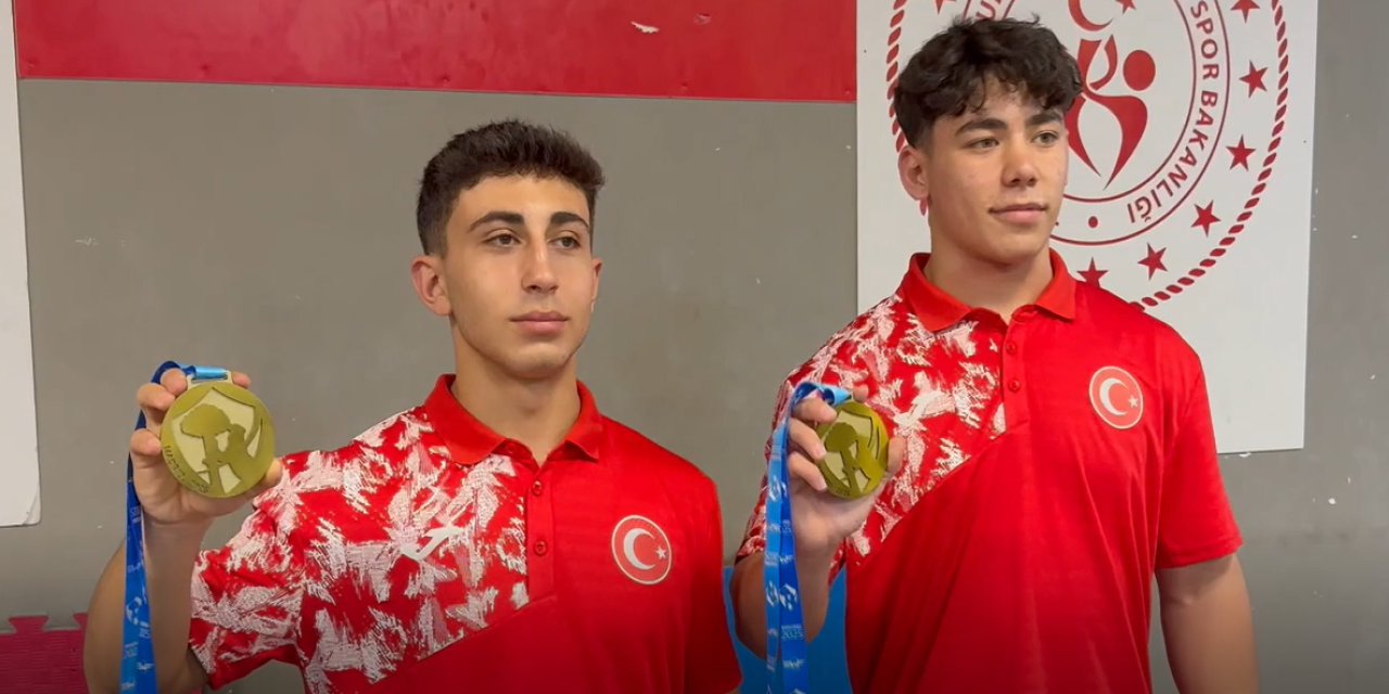 Konyalı genç haltercilerden Avrupa zaferi