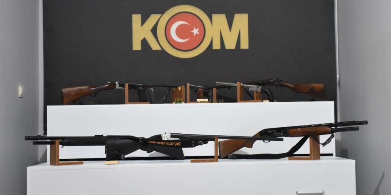 Eş zamanlı silah operasyonu: 9 gözaltı