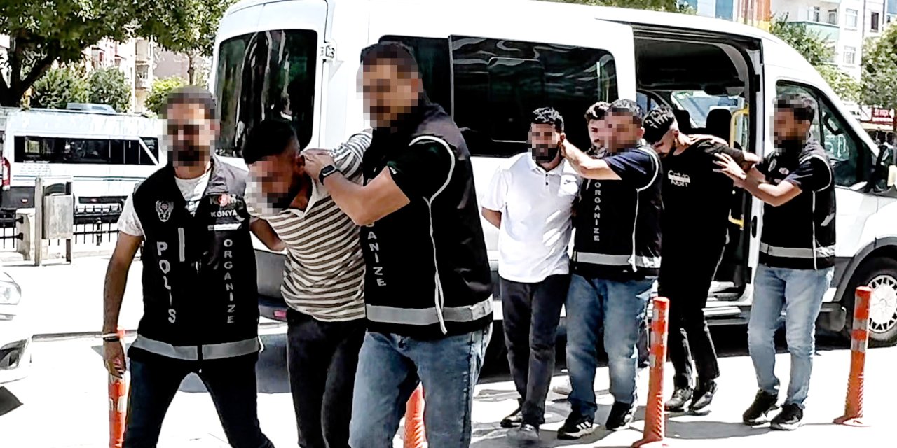 Konya’da iş yeri kurşunlayan 3 şüpheli adliyeye sevk edildi