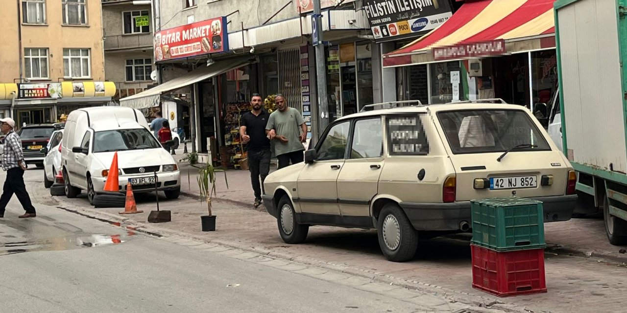 Konya'da park savaşları! Saksı bile koyan var