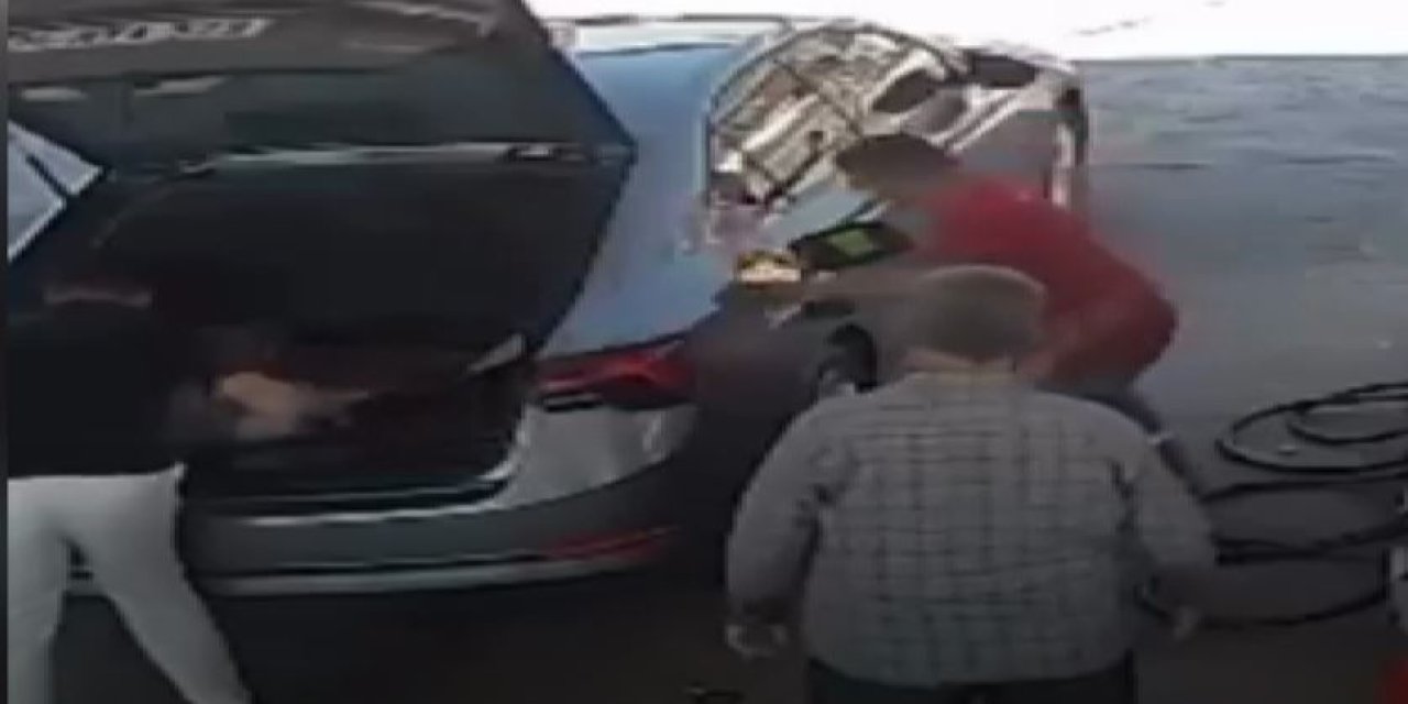 Benzin istasyonunda çıkan yangın korku dolu anlar yaşattı