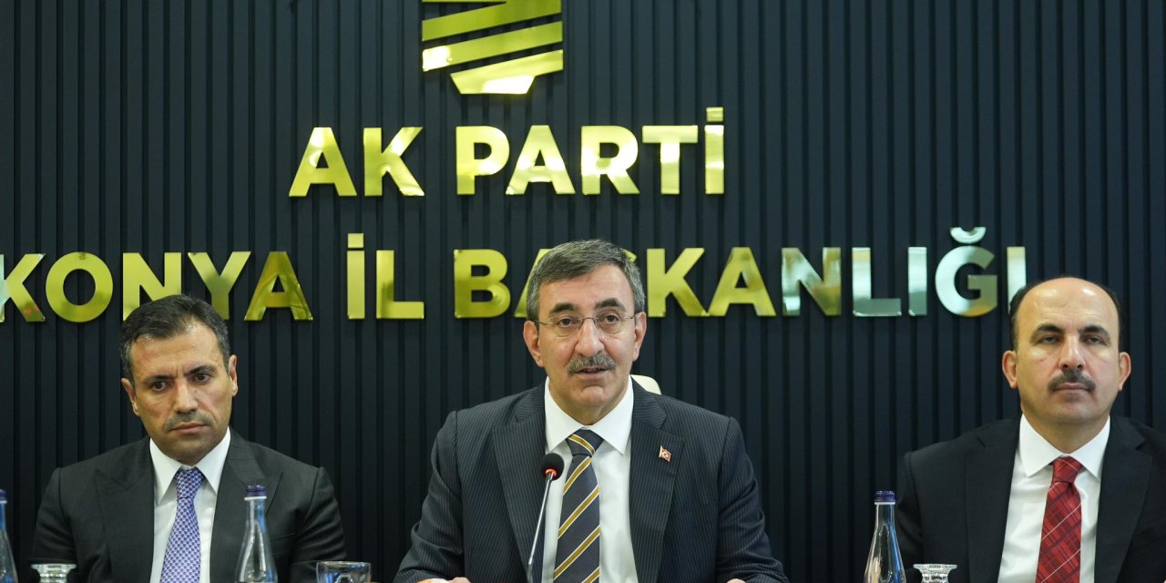 Cumhurbaşkanı Yardımcısı Cevdet Yılmaz Konya’da konuştu