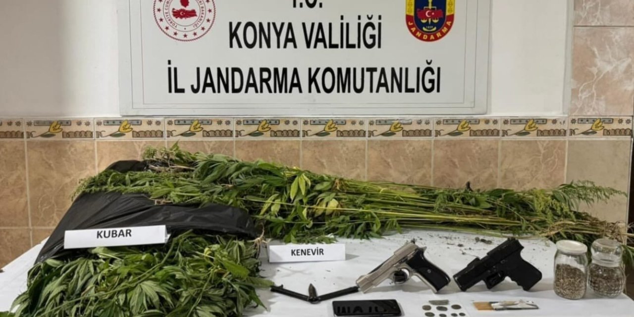 Konya’nın 2 ilçesinde suç üstüne suça jandarma baskını