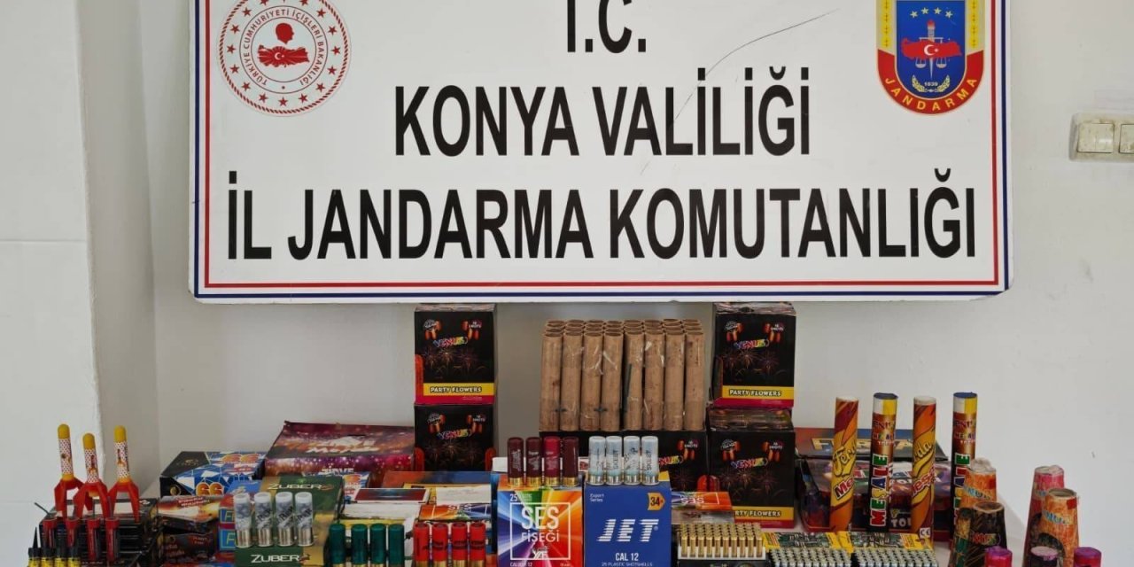 Yer Konya! Düğünlerde mühimmat satışı yapıyordu, baskın yedi