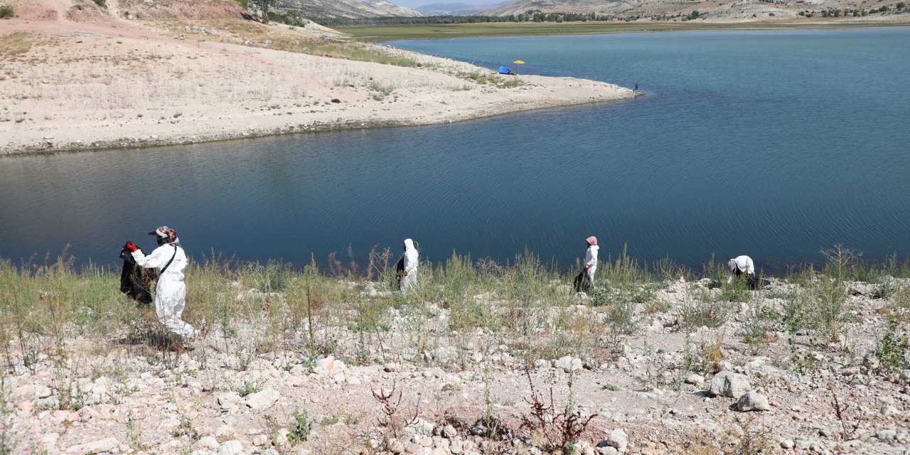 Konya’nın içme suyu kaynağından 8,5 ton çöp çıktı