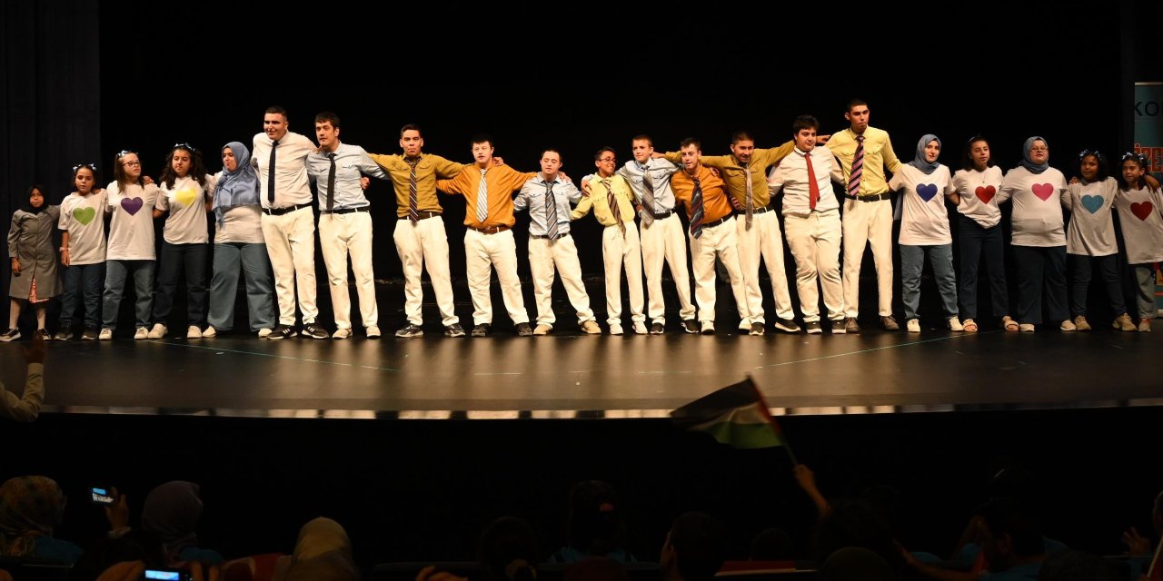 Konya’da özel bireylerin gösterisi unutulmaz anlar yaşattı