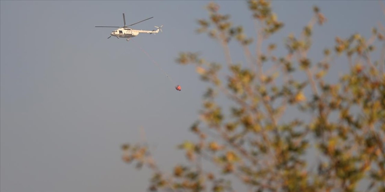 2 ilimizdeki orman yangınlarına havadan ve karadan müdahale sürüyor
