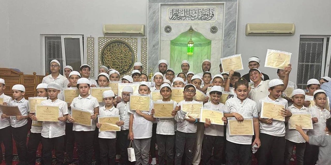 Konya’da yaz kursu başarıları belgeyle taçlandı