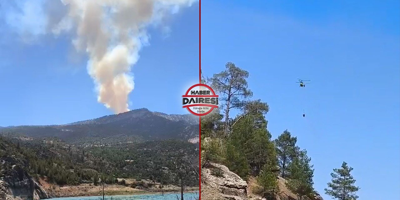 Karaman Ermenek’te orman yangını çıktı