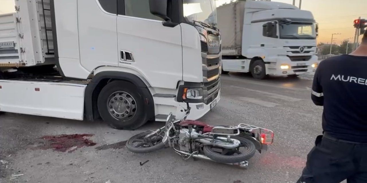 Konya’da TIR’ın çarptığı motosikletli Burak Arıcan hayatını kaybetti
