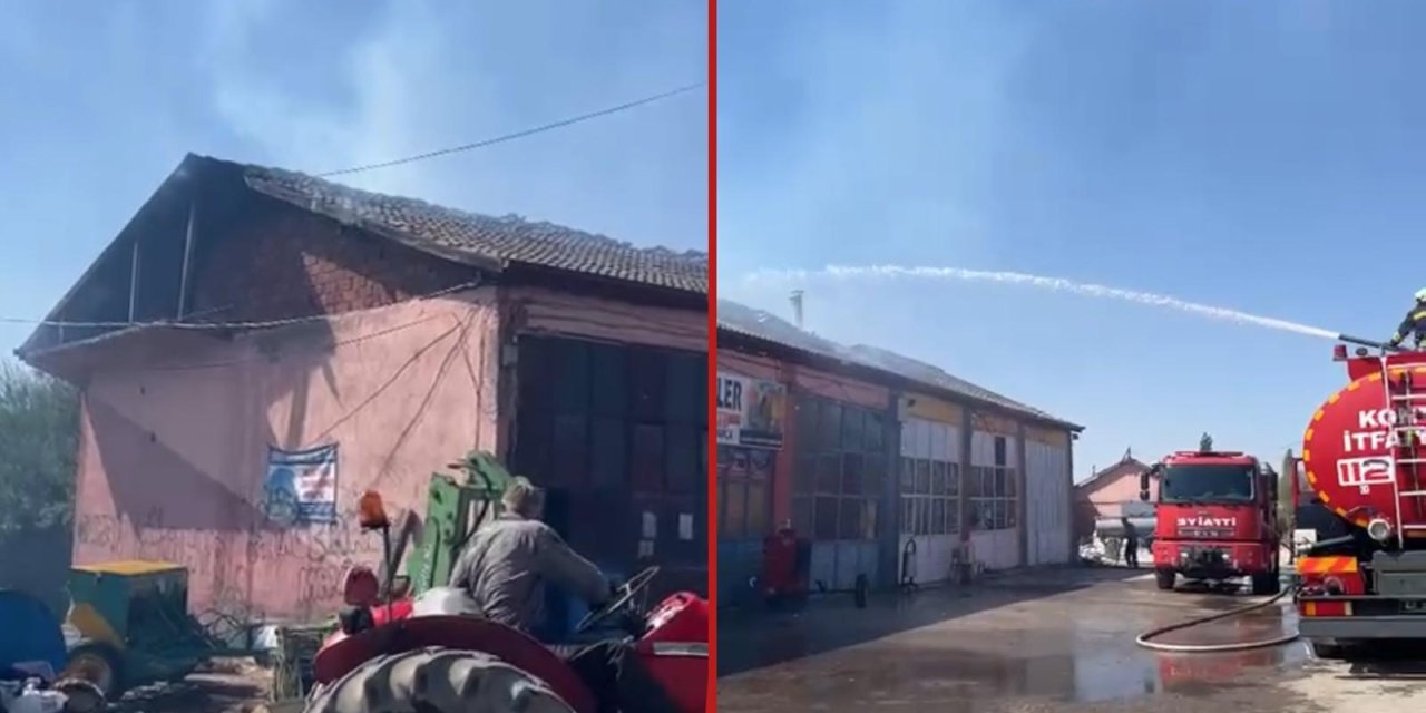 Konya’da fırında yangın çıktı, yakındaki iş yerlerine de sıçradı
