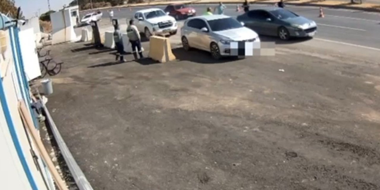 Durdurmak istediği adam polise çarpıp kaçtı