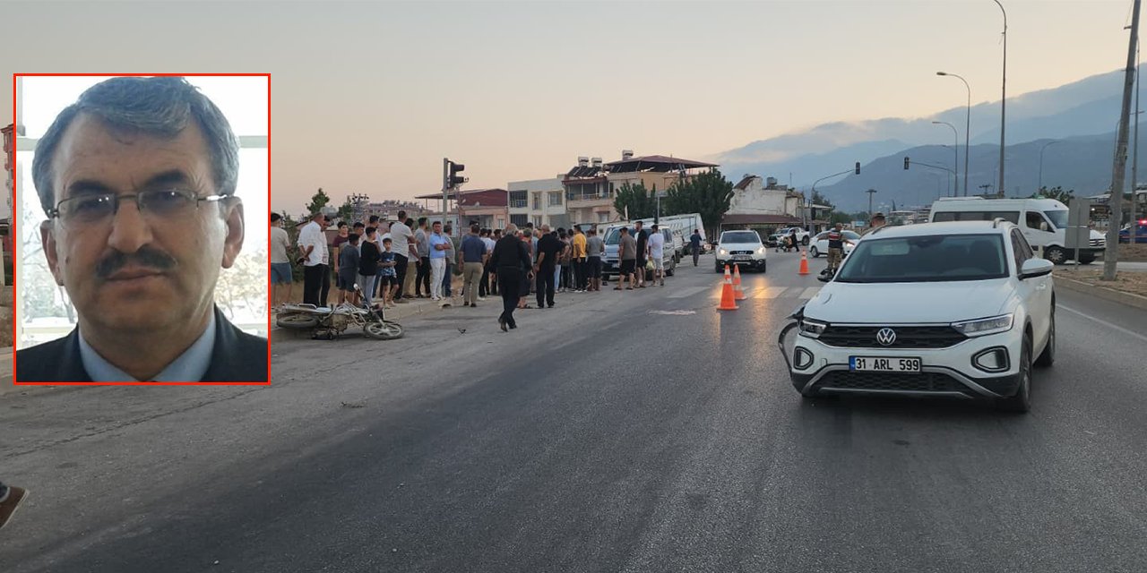 Otomobille çarpışan motosikletin sürücüsü öldü