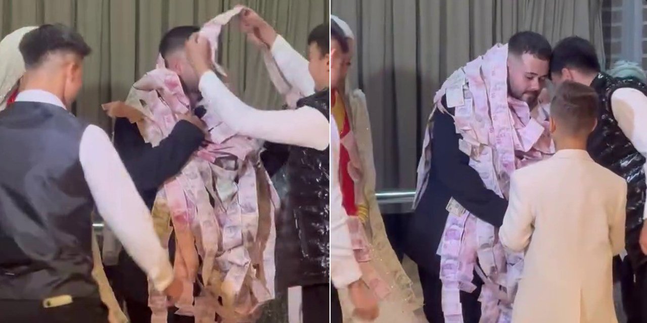 Düğünde şok eden görüntü! Damadı 50 metrelik şeritle boğdu