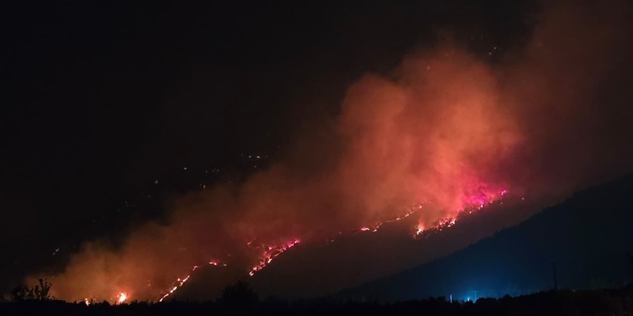 Honaz Dağı’ndaki yangına Konya’dan destek