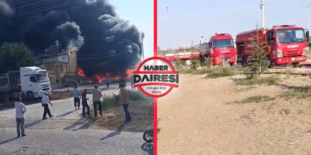 Konya Meram’da yangın paniği