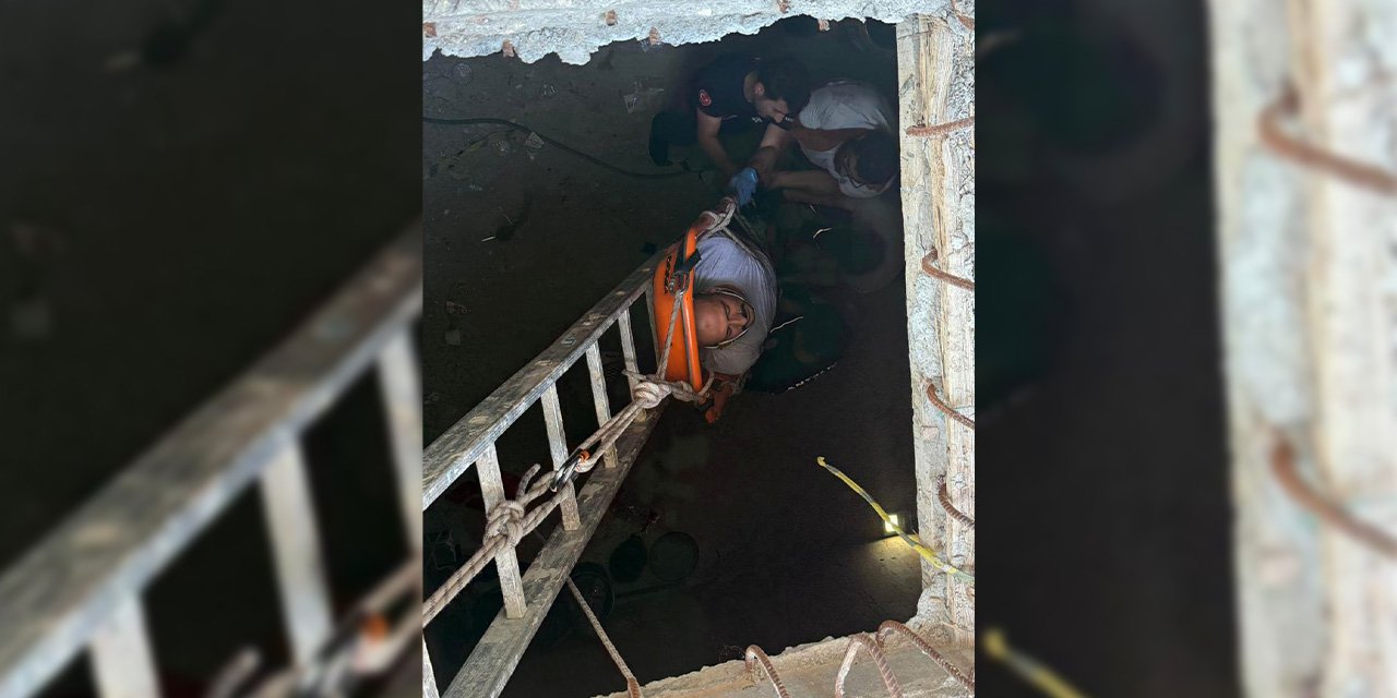 Şantiyede korkutan kaza! 1 işçi yaralı