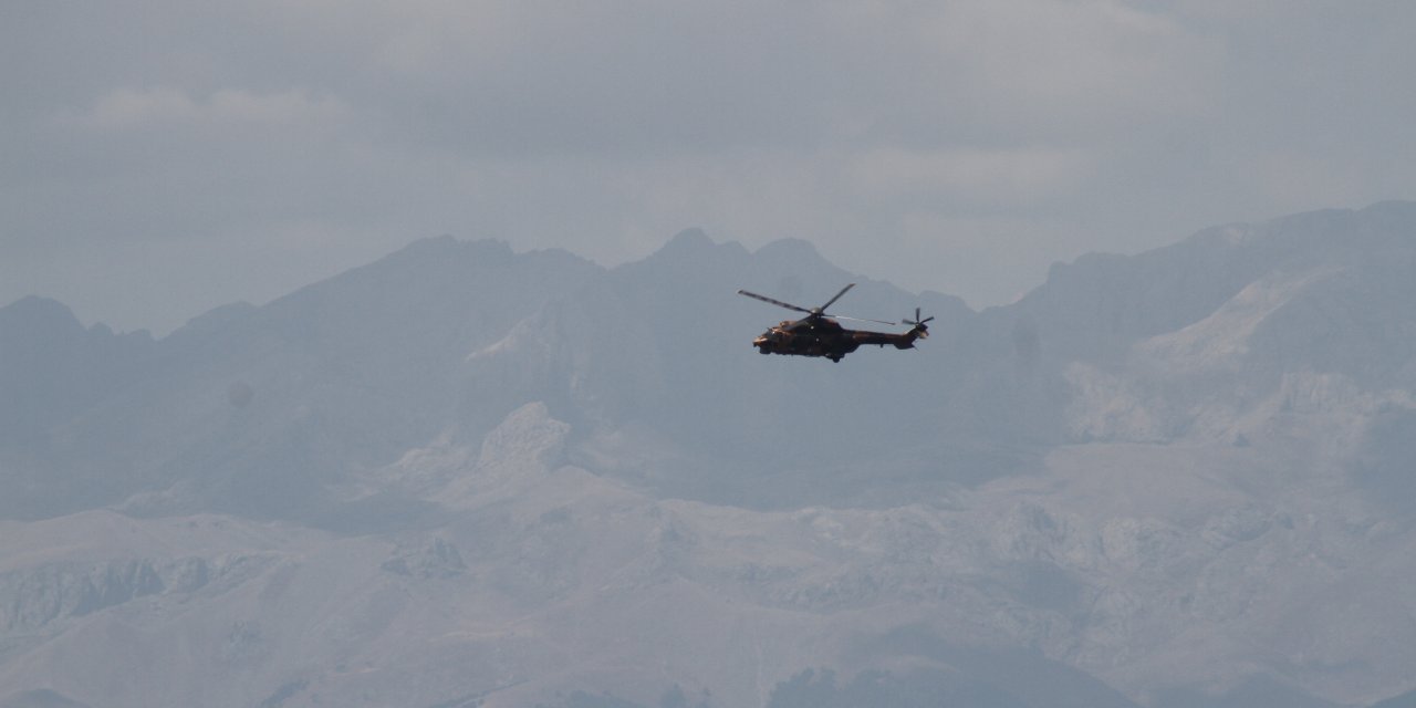 Konya'da F-16’dan İHA’ya, tüm güçler sahadaydı