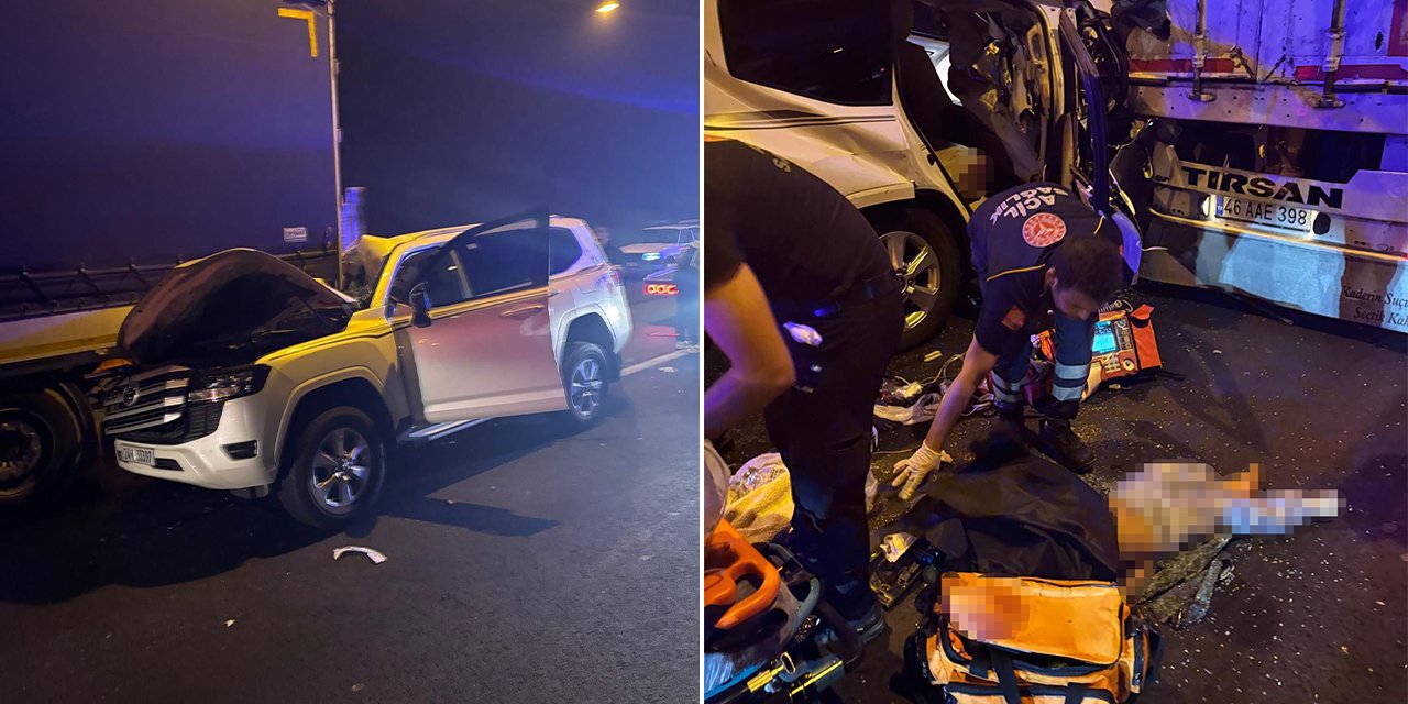 Tünelde korkunç TIR kazası! 1 ölü, 5 yaralı