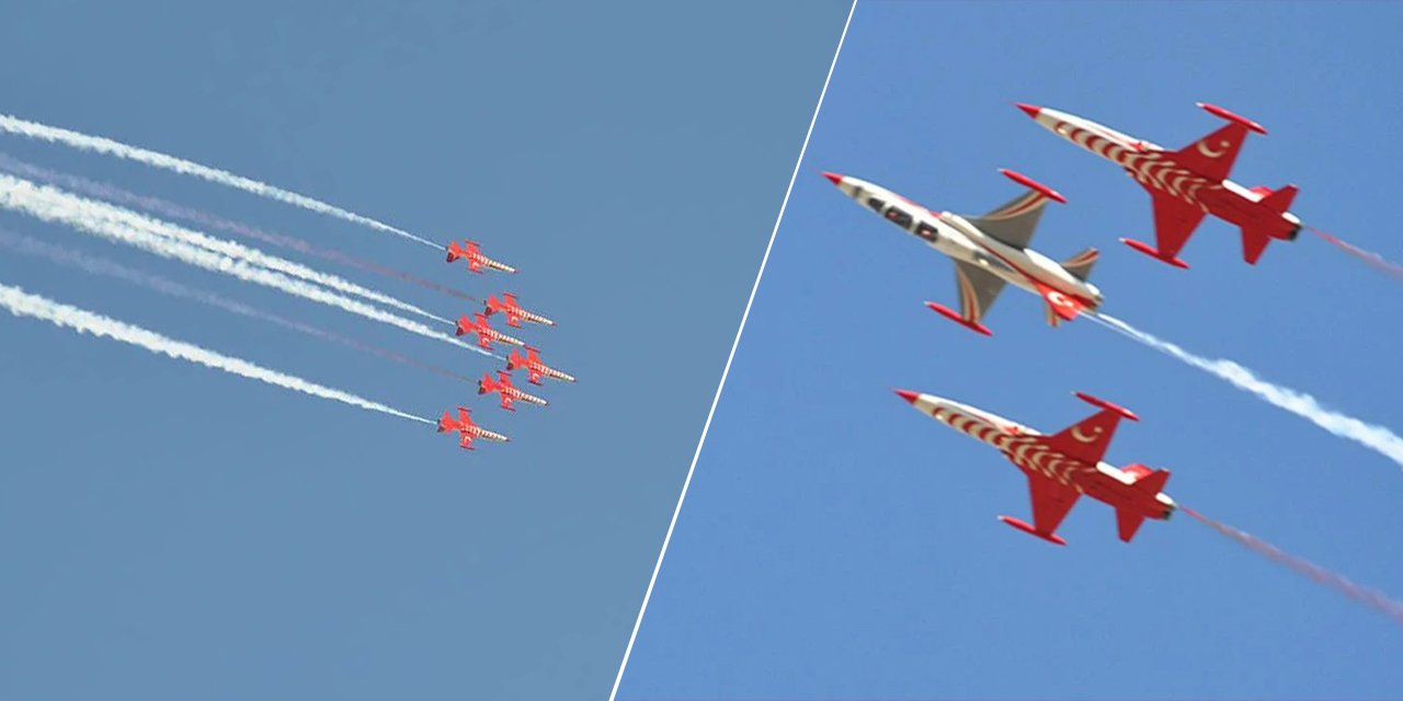 Türk Yıldızları bu kez onur gününde Konya'yı gururlandırdı