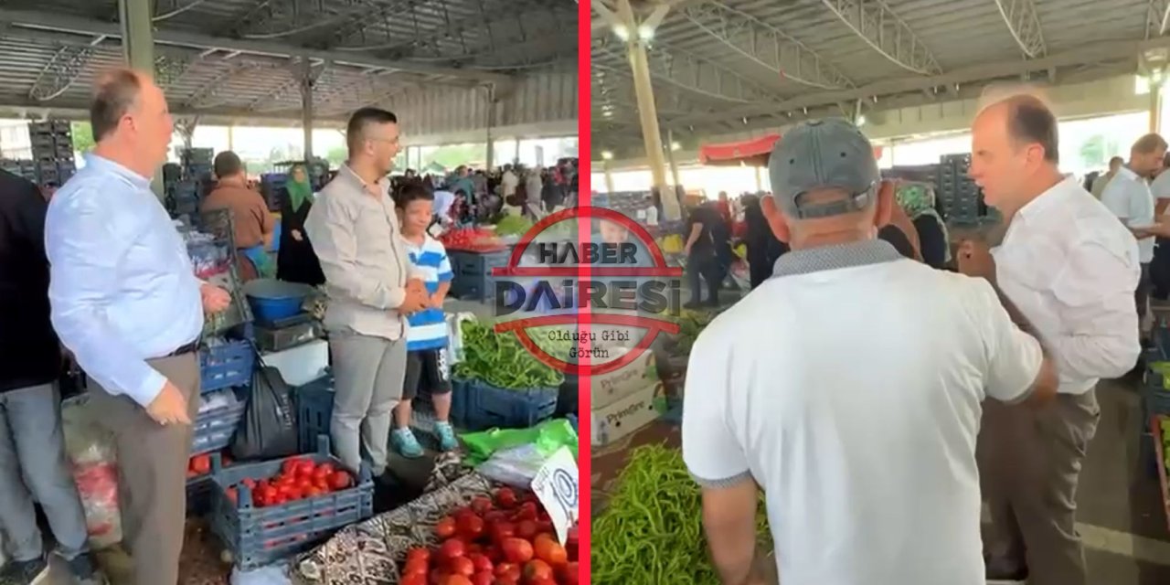 Konya’nın renkli ismi bu kez pazarcı oldu