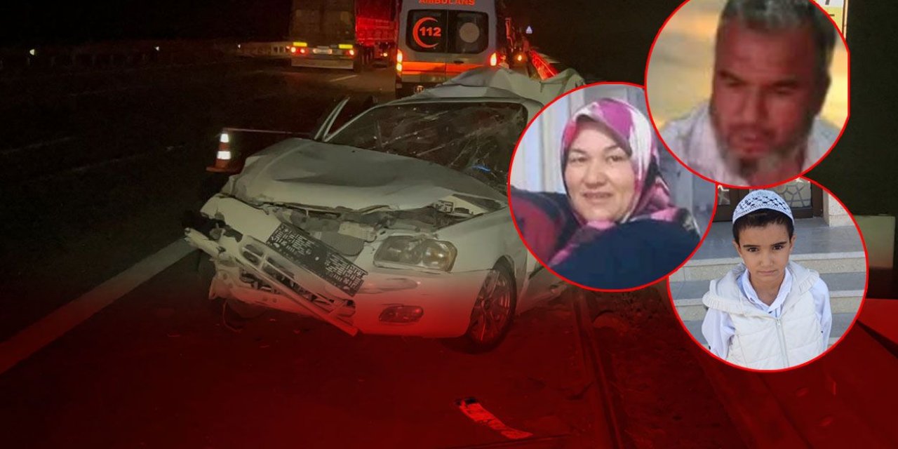 Kazada 3 kişi öldü, acı Konya’ya düştü