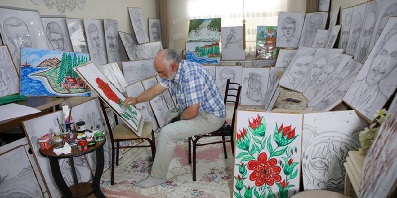 Psikologların tavsiyesi onu hayata bağladı, resimle yeniden doğdu