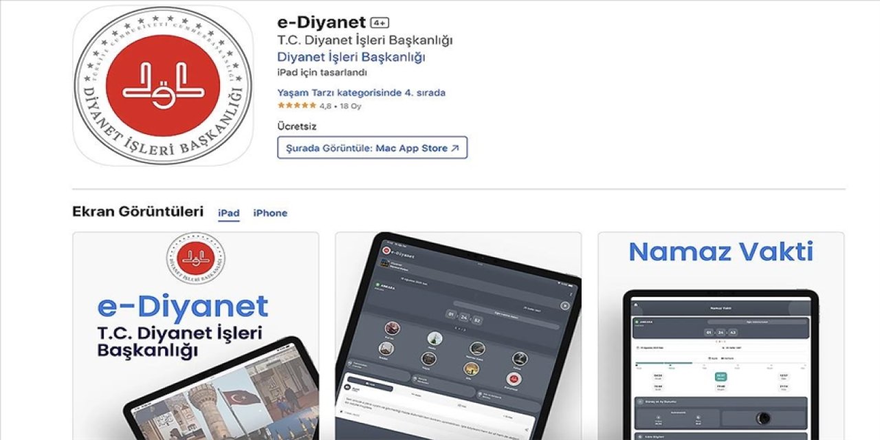 e-Diyanet uygulaması kullanıma sunuldu