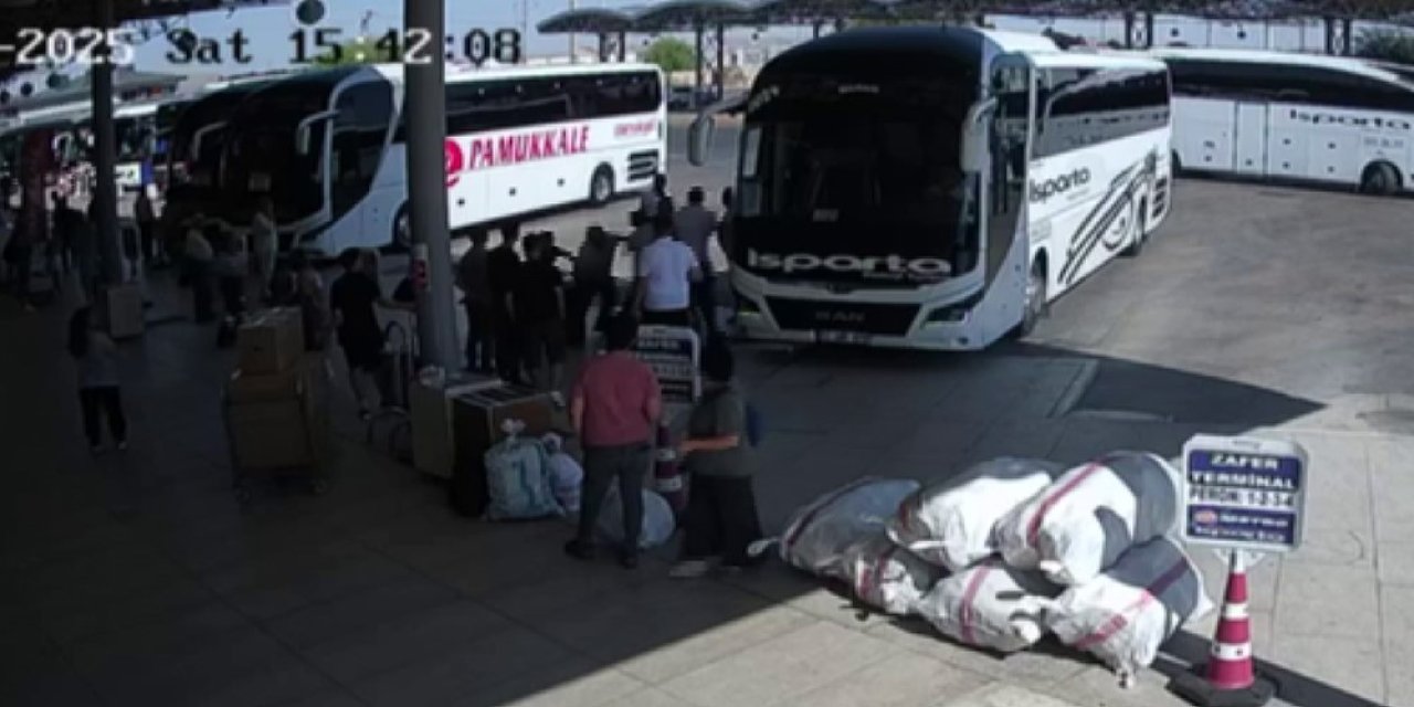 Otogarda korku dolu anlar! Uzman çavuş geç kalan otobüsün görevlisine silah çekti