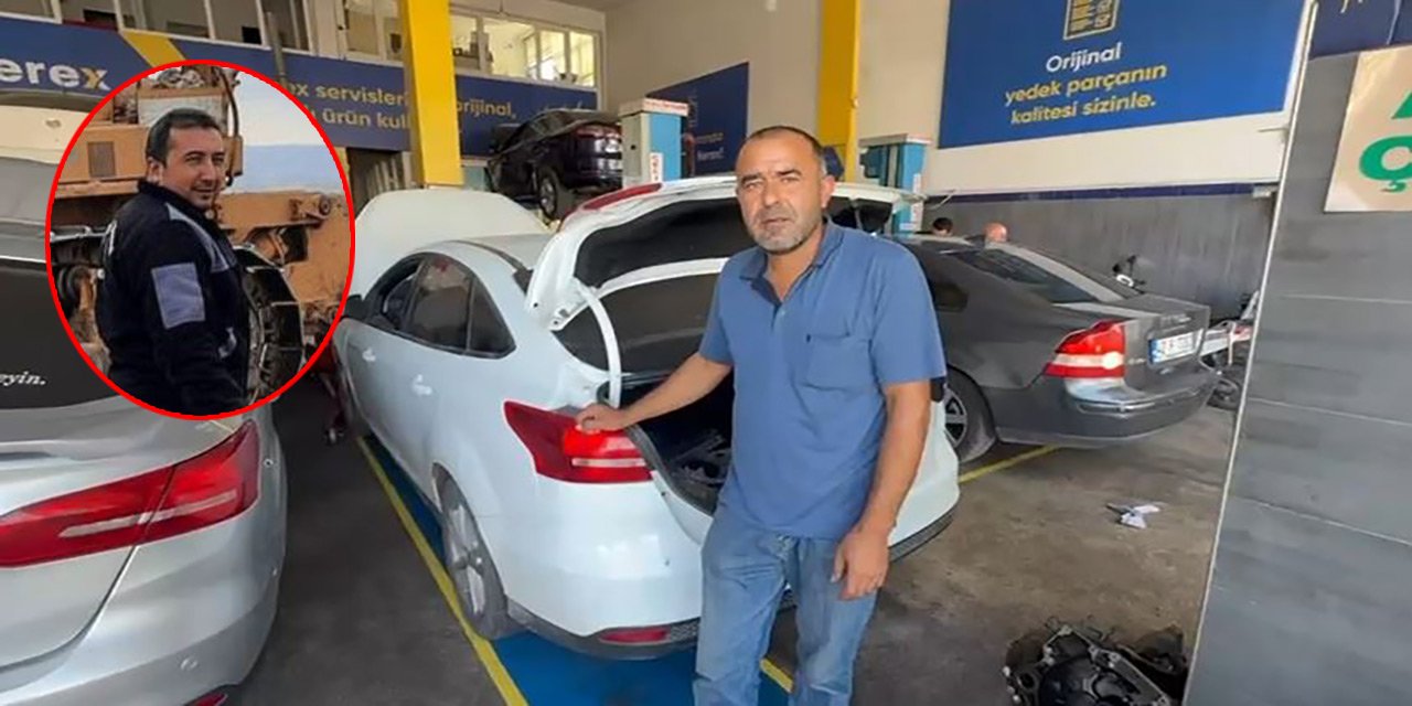 Şehit arkadaşının emaneti için Konya’ya gelen işçiye tamirci şoku