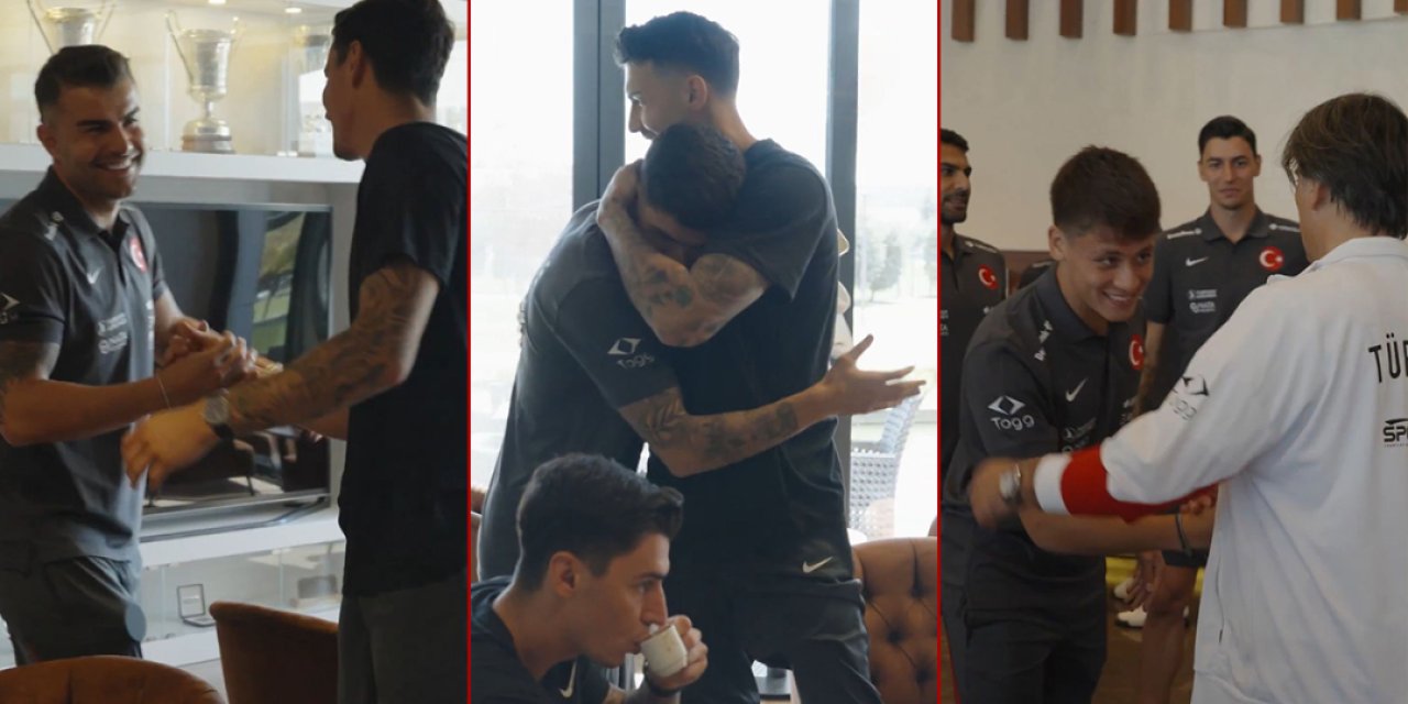 A Milli Takım toplandı, samimi anlar kamerada