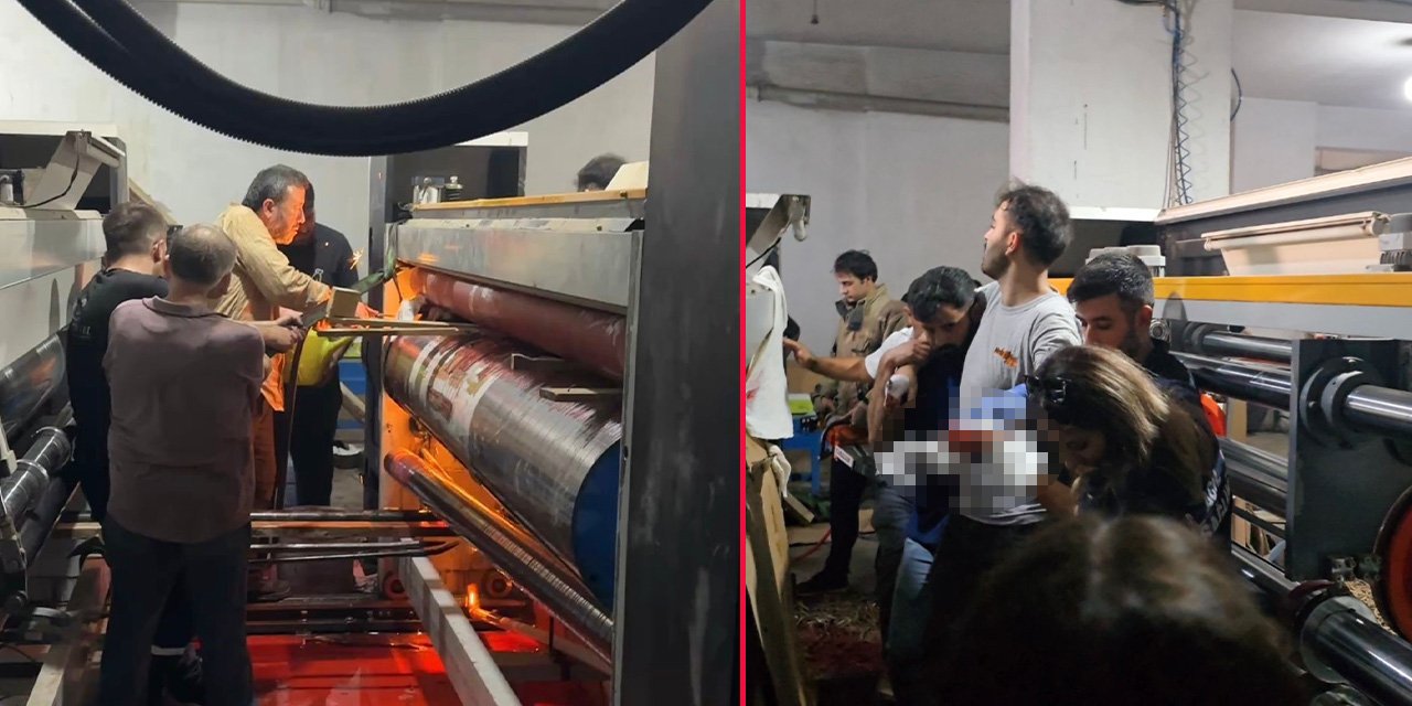 İmalathanede iş kazası! Makineye elinini kaptıran işçi zorlu operasyonla kurtarıldı