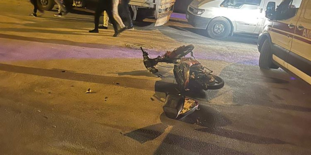 Konya’da motosiklet otomobille çarpıştı! Yaralı hastanede