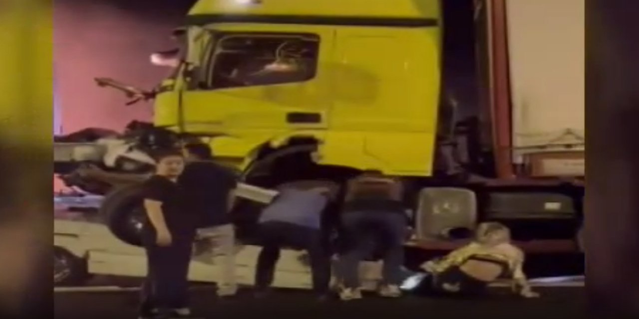 En mutlu gününde dehşeti yaşadı! TIR'ın altında kalan bacaklarını kaybetti