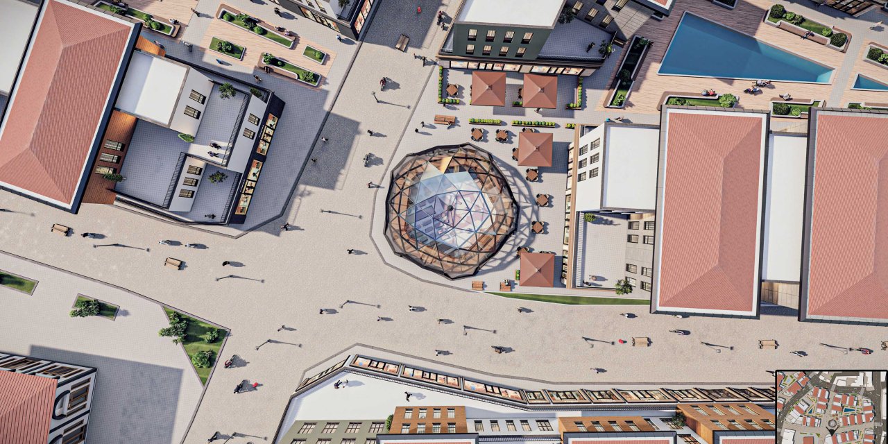 Konya’ya gece başka gündüz başka güzellik katacak simge yapı geliyor