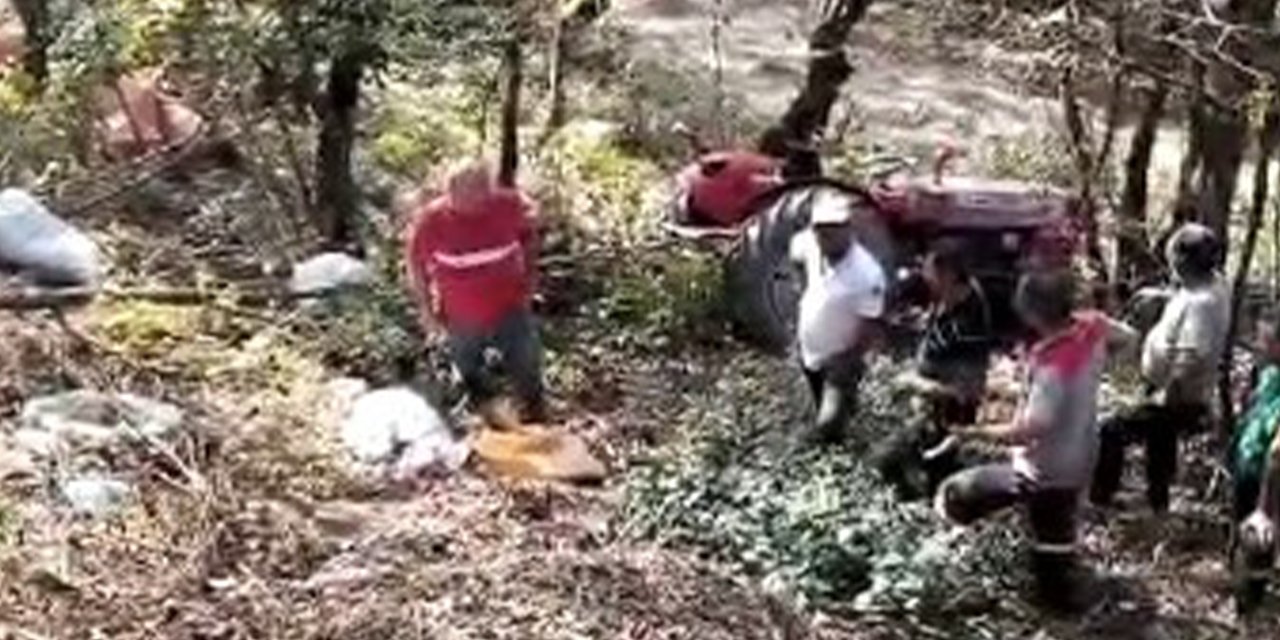 Bahçeden mahsulü topladı, dönüş yolunda traktörün altında can verdi