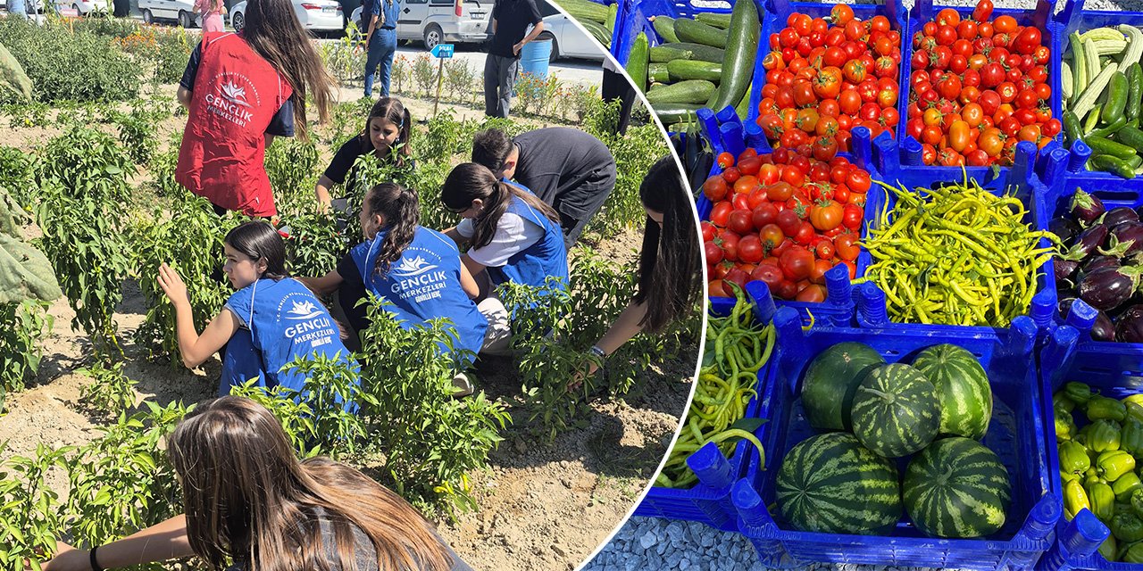 Konya’da gençler tonlarca mutluluk hasat etti