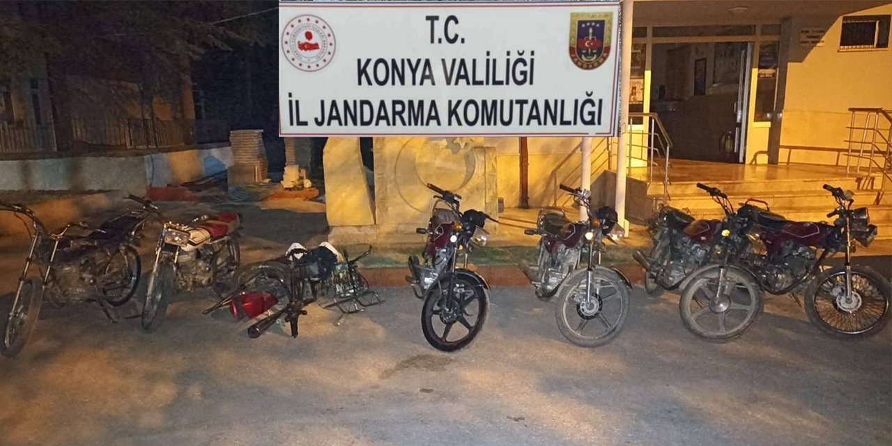 Konya’da çalıntı motosiklet operasyonu