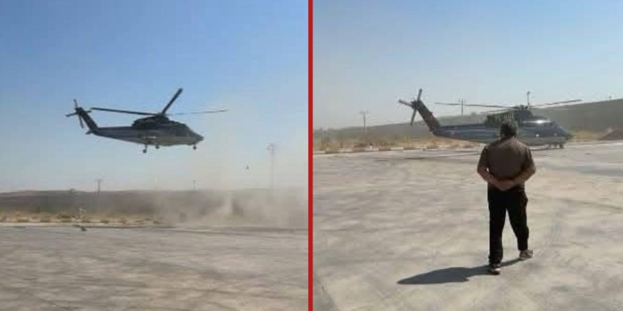 Çiftçi bunu da yaptı! Biçer arızasına hava operasyonu