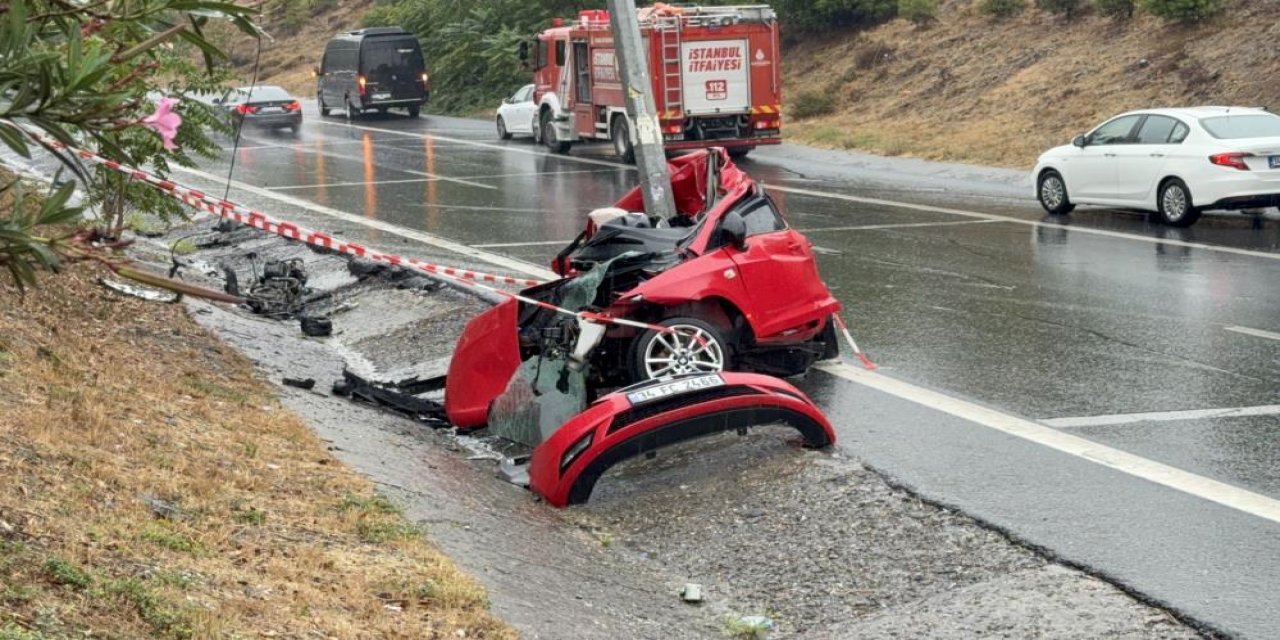 Araç kazada kağıt gibi katlandı! Erkan Soytürk hayatını kaybetti