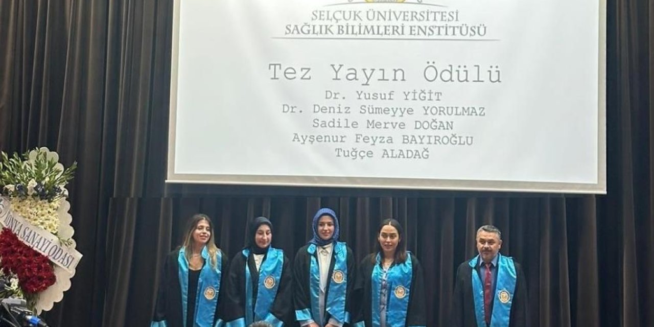 Dr. Yusuf Yiğit’e Selçuk Üniversitesi’nden Tez Yayın Ödülü